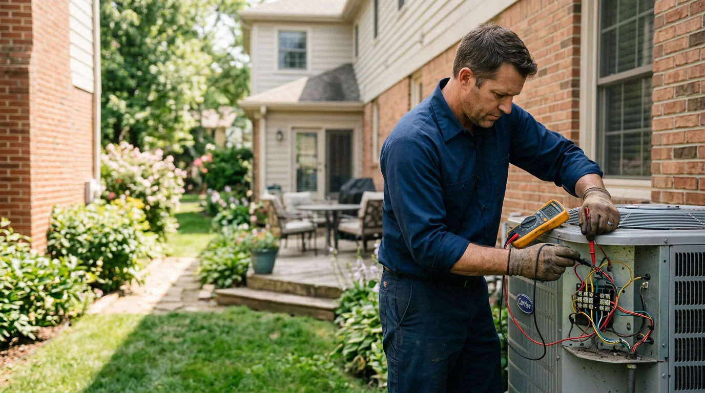 HVAC technician working near Arvada, CO